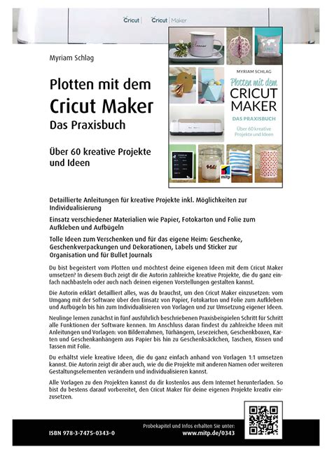 Leseempfehlungen Plotten Mit Dem Brother ScanNCut Das Praxisbuch Book