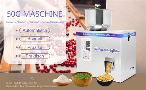 Hanchen 1 50g Pulverfüller Partikeln Füllmaschine Quantitative Füllung