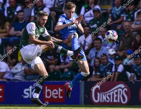 Danny Mayor Plymouth Argyle Battles Ball Editorial Stock Photo Stock