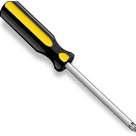 Black And Yellow Star Head Slotted Screwdriver, For Industrial ...