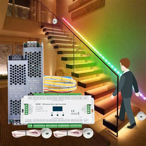 Pir Motion Sensor Controlador De Luz Para Escadas Infravermelho Step