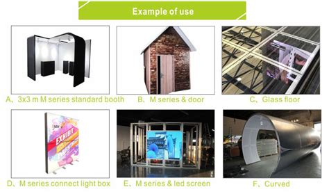 M Series System Modern Trade Show Exhibit Booth 3D Design From China