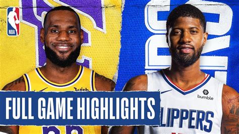 LAKERS At CLIPPERS FULL GAME HIGHLIGHTS March 8 2020 YouTube