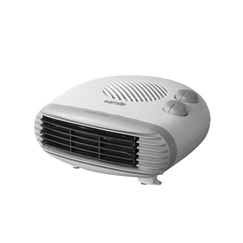 Warmlite Portable Flat Fan Heater With 2 Heat Settings And Overheat