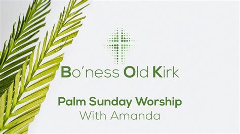 Palm Sunday Worship 5 April 2020 Youtube