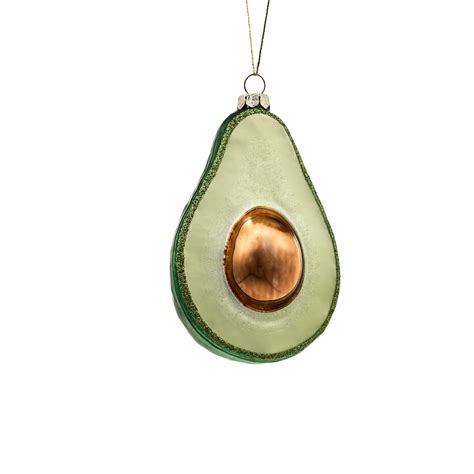 Canvas Brights Collection Glass Decoration Avocado Christmas Ornament