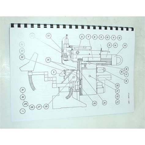 Ersatzteilplan Deckel Fräsmaschine Fp42nc 2387