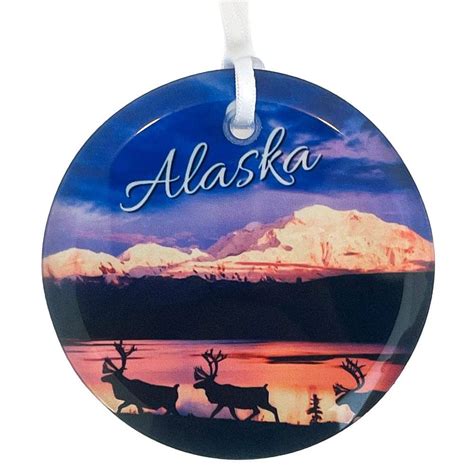 Denali Caribou on polished glass - Greatland Graphics