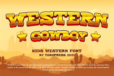 Western Cowboy Font - Dfonts