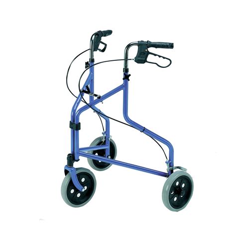 Roma 2340 Lightweight Tri Wheel Walker With Loop Brakes Coffey Healthcare