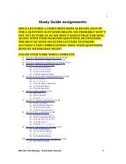 Cell Bio Final Exam Review 1 Study Guide Assignments SINCE LECTURES