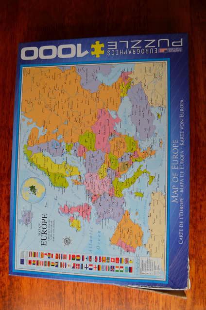 Eurographics Map Of Europe Jigsaw Puzzle Pieces Toys Indoor