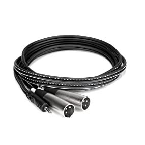 Hosa CYX 403M 3 5 Mm TRS To Dual XLR3M Stereo Breakout Cable 3 Meters