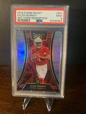 KYLER MURRAY Rookie RC 2018 PANINI SELECT XRC Silver Prizm PSA 9 EBay