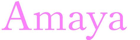 Amaya Name For Girls Uk Baby Names