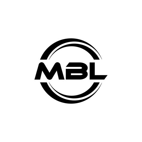 MBL letter logo design in illustration. Vector logo, calligraphy ...