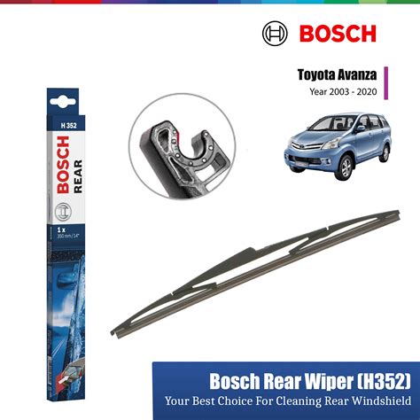 Toyota Avanza Bosch Rear Windscreen Wiper Blade H Auto U