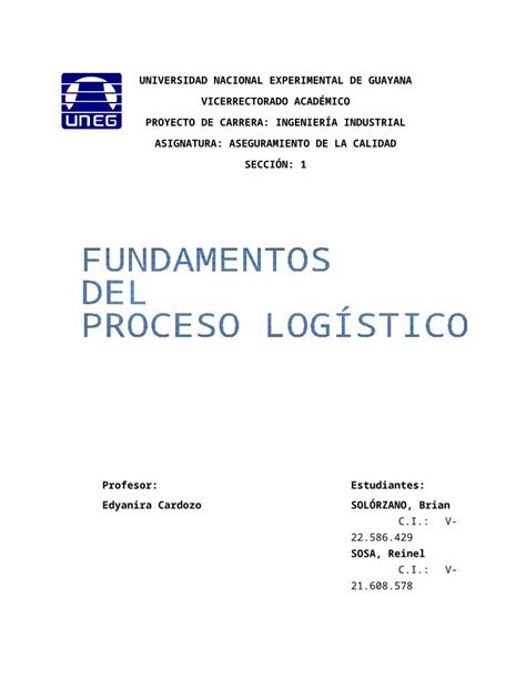 DOCX Proceso Logistico DOKUMEN TIPS