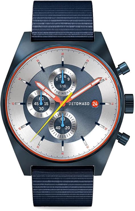 DeTomaso D10 Chronograph Limited Edition Blue Herren Armbanduhr Analog