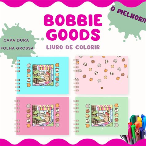 Caderno De Pintura Bobbie - Livro de colorir Bobbie Goods 180g Caderno de Desenho Canetinha Pintura ...