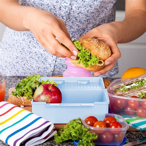 Lunchbox Dla Dzieci Jasno Niebieski Klocki Til Wessper Sklep