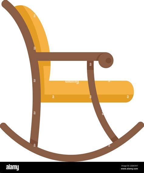 Rocking Chair Icon Flat Illustration Of Rocking Chair Vector Icon