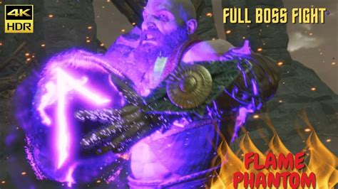 God Of War Ragnarok Flame Phantom Full Boss Fight In Muspelheim