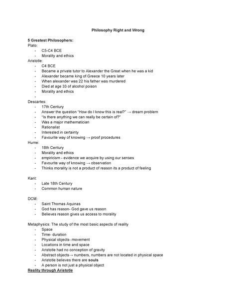 Philosophy 1250- Right and Wrong - Philosophy Right and Wrong 5 ...