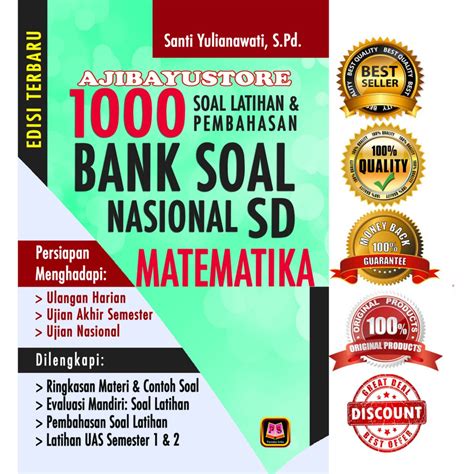 Jual Bank Soal Nasional Sd Matematika Soal Latihan Dan Pembahasan