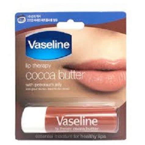 Jual BPOM VASELINE Lip Balm Therapy Aloe Rosy Creme Cocoa