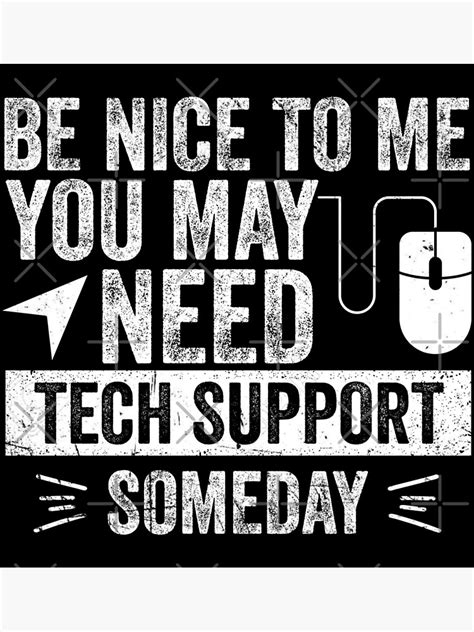 Funny Tech IT Support Helpdesk Novelty Joke Poster For Sale By