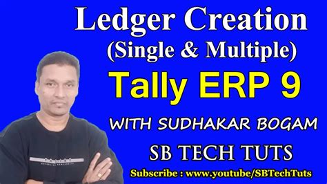 How To Create Ledger In Tally ERP 9 Ledger Creation In Tally ERP 9