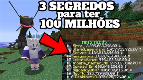 3 SEGREDOS Para Ficar RICO No PIXELMON BRASIL YouTube