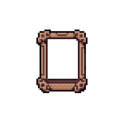 Wooden Frame In Pixel Art Style 22542154 Vector Art At Vecteezy