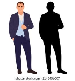 Man Flat Design Isolated Vector Stock Vector (Royalty Free) 2143456007 ...