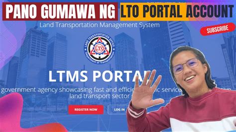 Paano Gumawa Ng Account Sa Ltms Portal Lto Portal Youtube