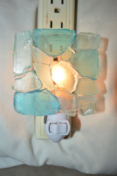 Etsy Best Seller Coastal Colors Sea Glass Seaglass Beach Glass Night Light Nightlight Etsy