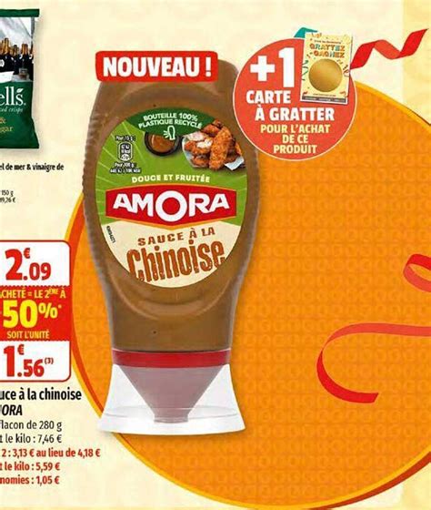 Promo Sauce à La Chinoise Amora Chez Coccinelle Supermarché Icatalogue Fr