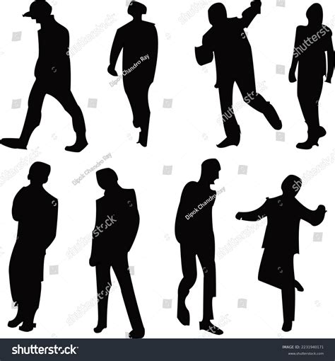 Black Silhouette Man Vector Art This Is An Royalty Free Stock Vector