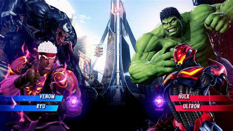 Venom Evil Ryu Vs Hulk Ultron Very Hard Marvel Vs Capcom K