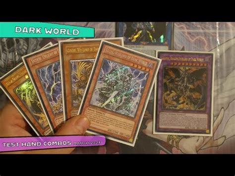 Yugioh Anti Meta Dark World Test Hand Combos March Youtube