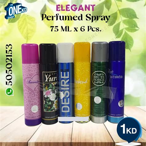 Elegant Perfumed Spray 75ml - 6 Pcs - The One KD Shop