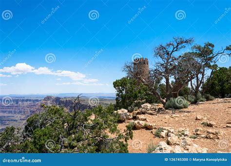 Ruiny Stary Navajo Wierza Arizona Jaru Uroczysty Park Narodowy Usa