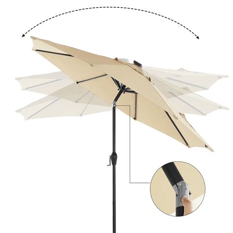 Parasol Led M Beige Songmics