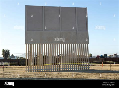 Border Wall Prototypes Stock Photo Alamy