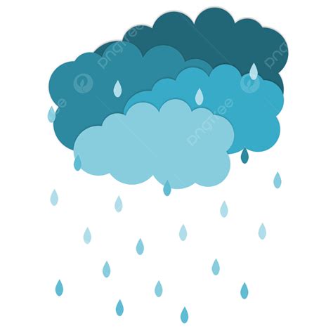 Heavy Rains Vector Art Png Clouds And Heavy Rain Clouds Rain Sky