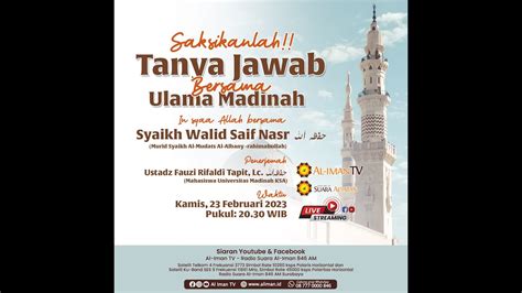 L I V E Kitab Idzahul Mahajjah Fi Bayani Sabilis Salaf Ustad