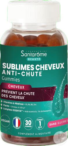 Santarome Sublimes Cheveux Anti Chute Sans Sucres 30 Gummies Newpharma