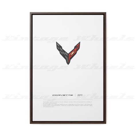 Chevrolet Corvette Logo Evolution Poster Iconic Insignias - Etsy