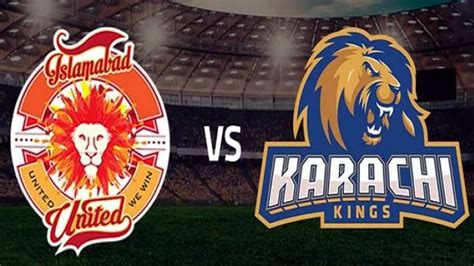 Psl Competition Between Karachi Kings Islamabad United Today